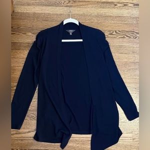 EUC MIX by HAWTHORNE navy blue open sweater cardigan